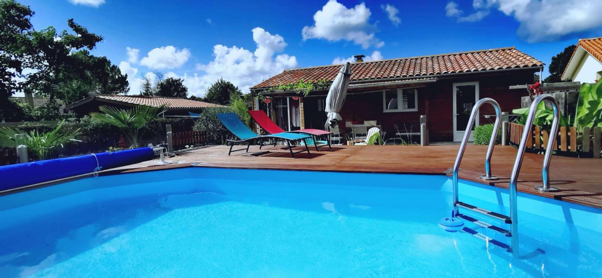Maison & Piscine Prives,Plages Ocean Et Lac A 10 Kms Linxe Exteriér fotografie
